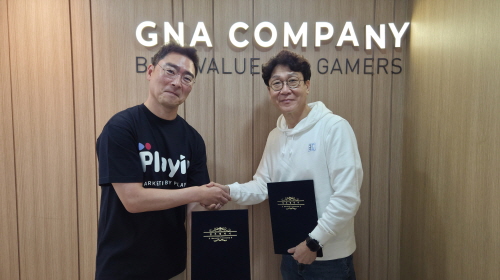 Handshaking both company's CEO