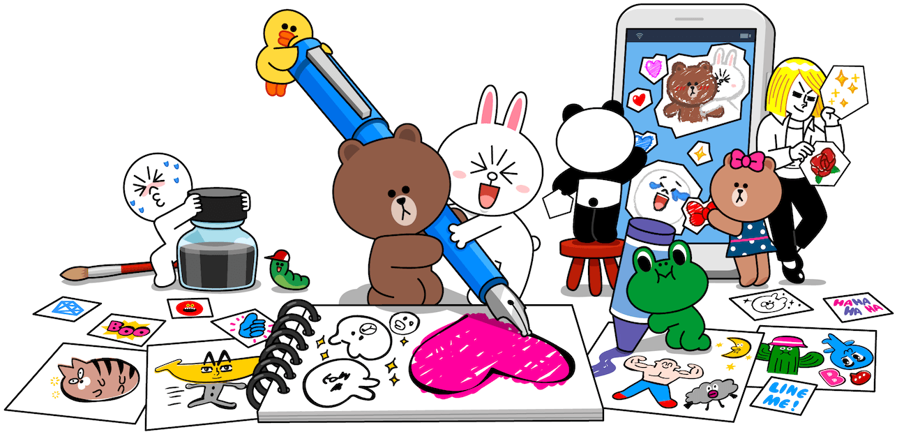 일본어 폰트 모리사와 라인 웹폰트 정식 채택